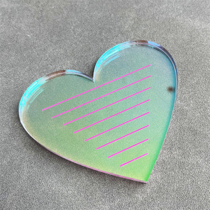 Holographic Heart Shap Acrylic Eyelash Extension Pallet