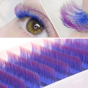 Ombre colored lashes